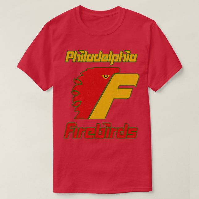 Ikonisk Philadelphia Firebird Hockey 1 T Shirt (Design framsida)