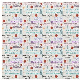 Ikonisk RHONY-utskriftsstruktur Tyg