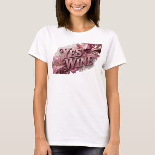 Ikonisk röd JA VIN Specialdesignad t-shirt