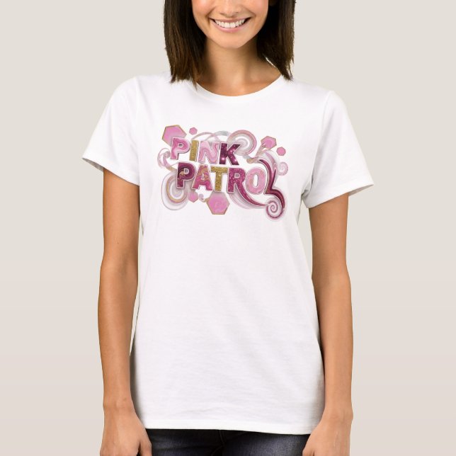Ikonisk Rosa PINK PATROL Tröja Design (Framsida)