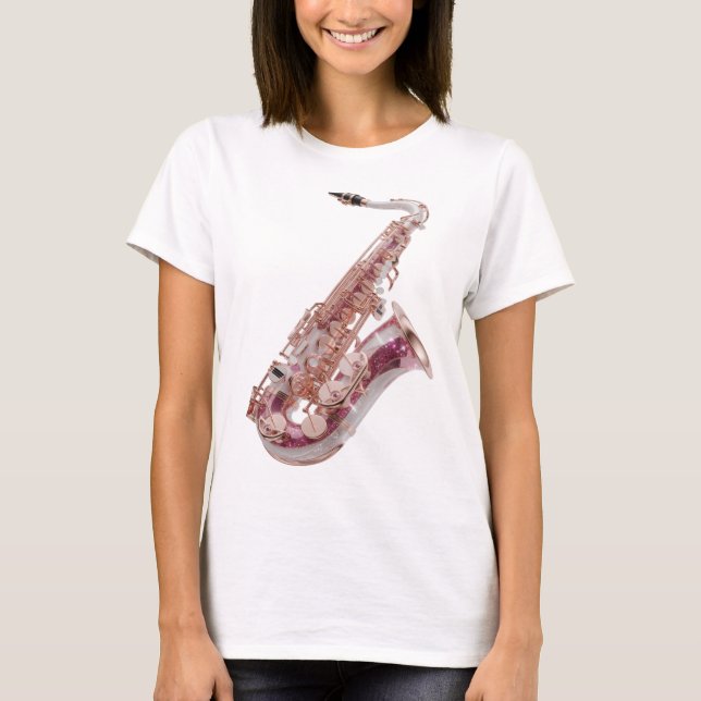 Ikonisk Silver ABSTRAKT KONST Design T Shirt (Framsida)