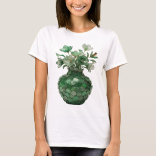 Ikonisk Silver ABSTRAKT KONST Konstnärligt Motiv T Shirt