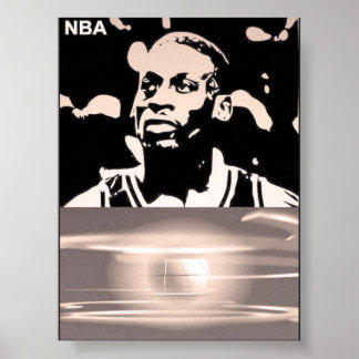 ikonisk spelarsiluett  poster