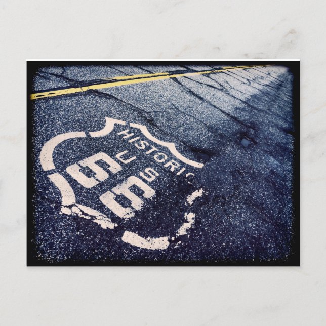 Ikonisk väg 66 vykort (Framsida)