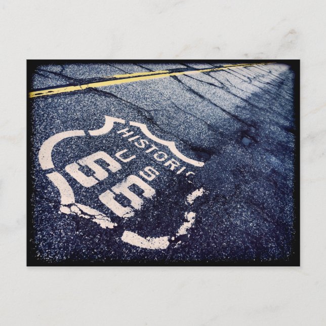 Ikonisk väg 66 vykort (Framsida)