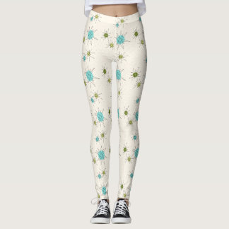 Ikoniska atomstjärnor leggings