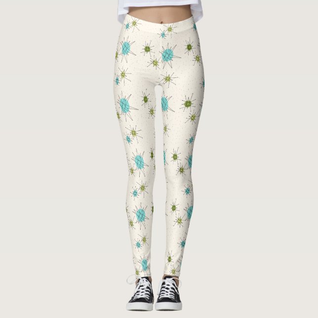 Ikoniska atomstjärnor leggings (Framsida)