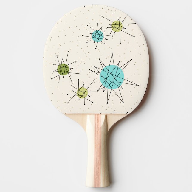 Ikoniska atomstjärnor Ping Pong Paddle Pingisracket (Framsidan)