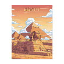 Ikoniska egyptiska pyramider och sfinx