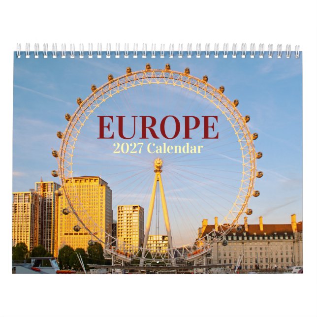 Ikoniska Europa 2026 Kalender (Omslag)