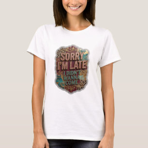 Ikoniska Guld I KOMP INTE Slogan T-shirt