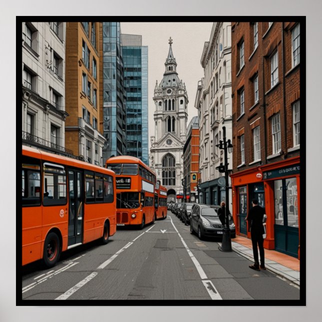 Ikoniska London  Poster (Framsidan)