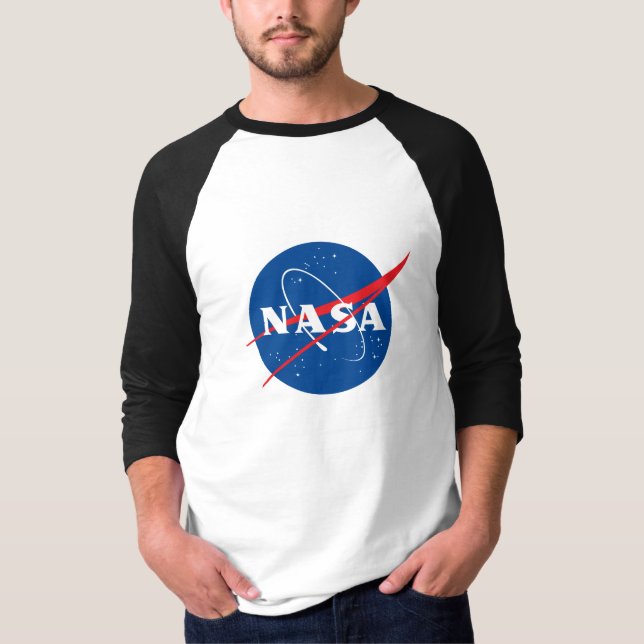 Ikoniska NASA Baseball T-Shirt (Eclipse Black Trim (Framsida)