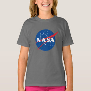 Ikoniska NASA-flickors bomull T-Shirt (Mörk Side G