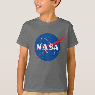 Ikoniska NASA Kids Mörk Side Grått T- Shirt (XS-XL T