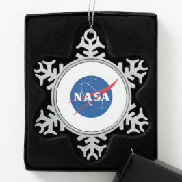 Ikoniska NASA Pewter-Helgdag Ornament (snöflake)