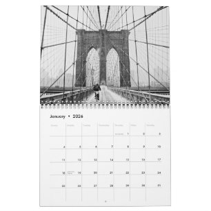 Ikoniska New York City Broar 2026 Foto Vägg Kalend Kalender