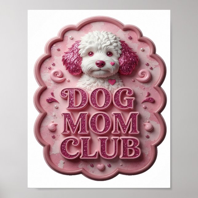 Ikoniska Rosa HUND MAMMA KLUBBEN Poster (Framsidan)