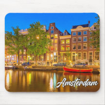 Ikoniska staden Amsterdam, Nederländerna