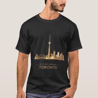 Ikoniska Toronto - Guldmarkerad T-shirt