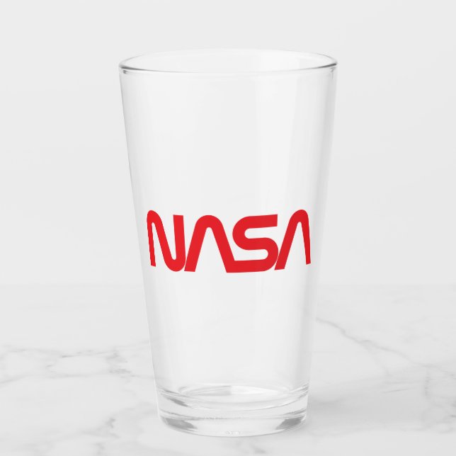 Ikoniskt NASA Circa Drinking Glass Glaskopp (Framsida)