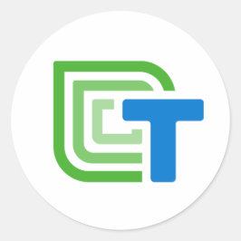 Ikonklistermärken för Technovation Girls Runt Klistermärke