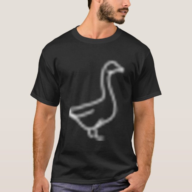 Ikonkonkonkontur för Goose Badge Patch Line T Shirt (Framsida)