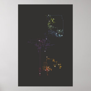 Ikonografi - Data Art - Väg Poster