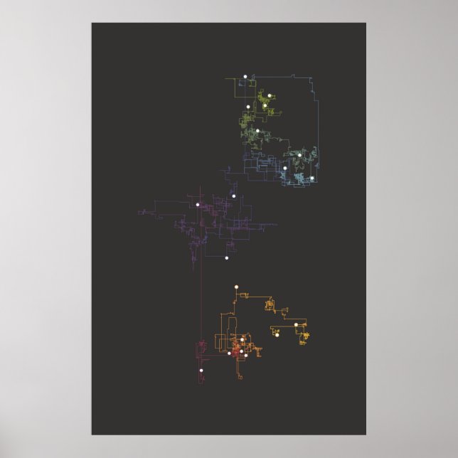 Ikonografi - Data Art - Väg Poster (Framsidan)