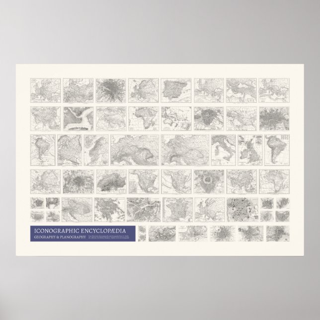 Ikonografi - geografi och planografi poster (Framsidan)