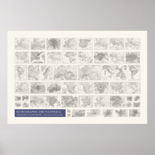Ikonografi - geografi och planografi poster