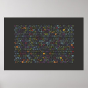 Ikonografidataart - Block Poster