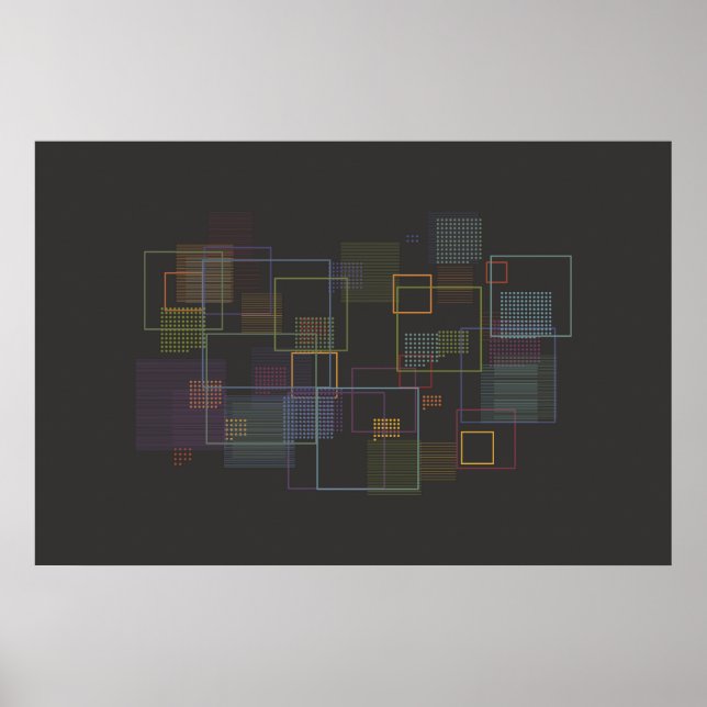 Ikonografisk data konst - Abstrakt Poster (Framsidan)