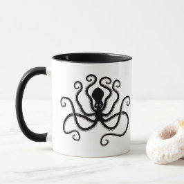 Ikonoktopus från Minoan Marine Stil Pottery Mugg