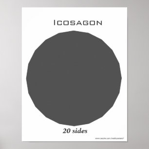 Ikosagon Poster av Polygon