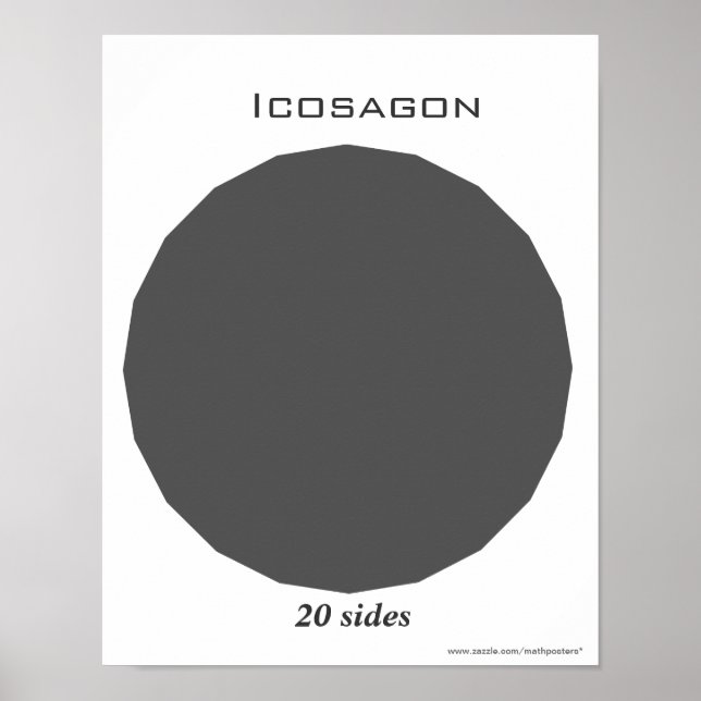 Ikosagon Poster av Polygon (Framsidan)