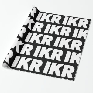 IKR Papper textslang Wrapping Presentpapper