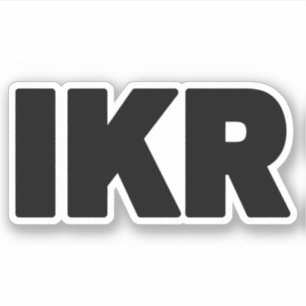 IKR Text Slang Klistermärken