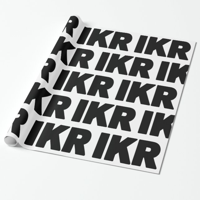 IKR | Text Slang Presentpapper (Utrullad)