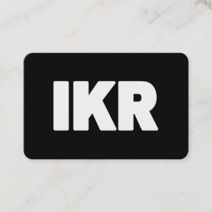 IKR Text Slang Visitkort
