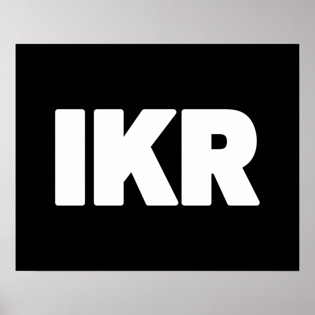 IKR | Textslang Poster (Framsidan)