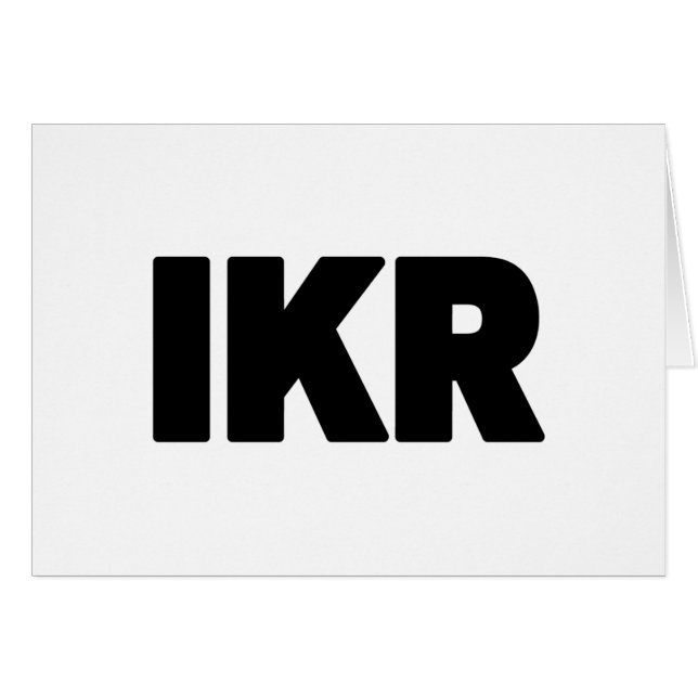 IKR | Textslangkort Hälsningskort (Framsidan Horizontal)