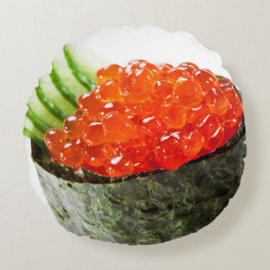 Ikura (laxfiskrom) Gunkan Maki Sushi Rund Kudde
