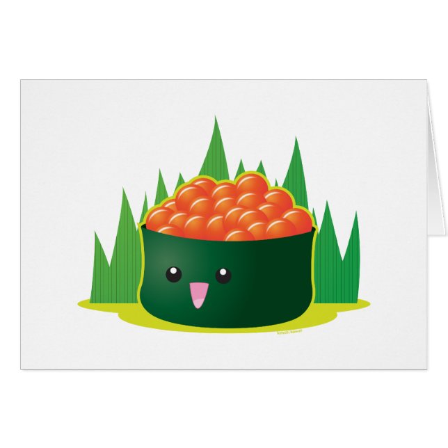 Ikura Sushi Hälsningskort (Framsidan Horizontal)