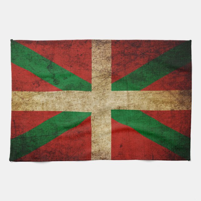 Ikurriña antigua kökshandduk (Horisontell)