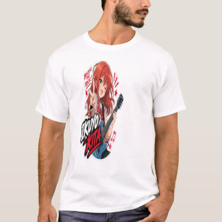 : Ikuyo Kita Anime Gitarr Klistermärke | Rockmusik T Shirt