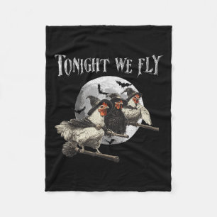 Ikväll är vi Fly Fly Fny Chicken Halloween Costume Fleecefilt