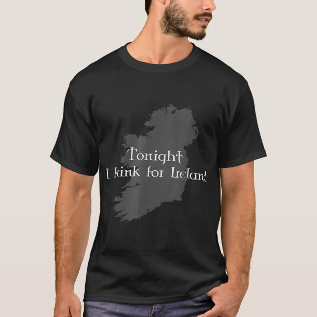 Ikväll dricker jag för Irland T Shirt (Framsida)