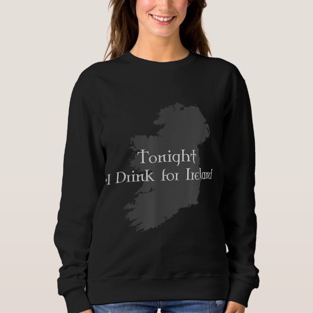 Ikväll dricker jag för Irland T Shirt (Framsida)