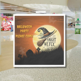 Ikväll Fly Halloween Pappersservett